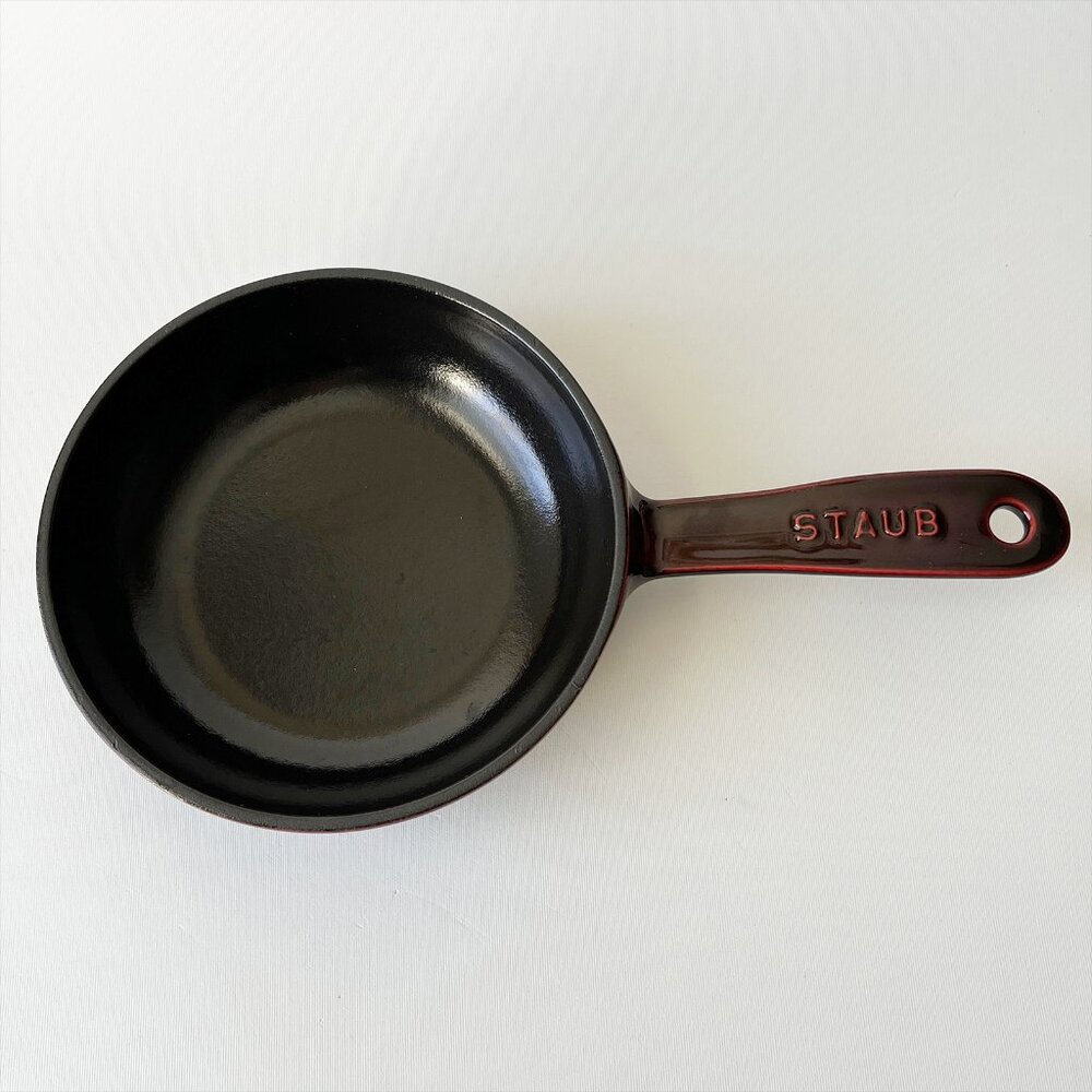 Staub Enameled Cast Iron Frying pan #16 Made in France